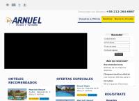 Sitio web de Arnuel Viajes y Turismo, CA.