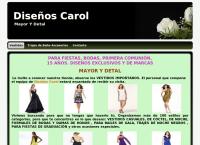 Sitio web de Diseños Carol 2006, C.a