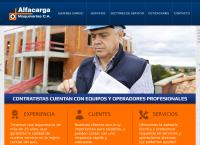 Sitio web de Alfacarga Maquinarias CA