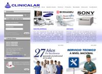 Sitio web de Clinicalar, C.A