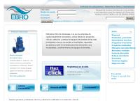 Sitio web de Hidráulica Ebro de Venezuela, CA