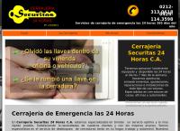 Sitio web de Cerrajeria Securitas 24 Horas C.a
