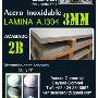 lamina acero inoxidable 3mm