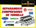 Reparación de compresores de tornillos