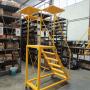 Escaleras móviles para almacén