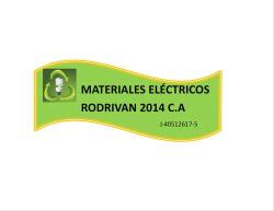 Materiales Eléctricos Rodrivan 2014 C.A