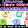 Llaveros cinta metrica personalizados