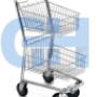 Carro para supermercado pequeño duplex