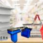 Modulo de caja , cestas metalicas para supermercados, bodegones, Carros para supermercados