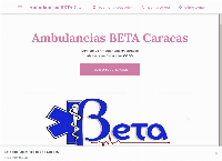 Sitio web de AMBULANCIAS BETA Caracas