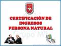 CERTIFICACION DE INGRESOS