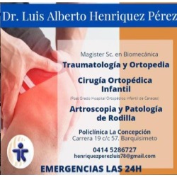 DR. LUIS ALBERTO HENRÍQUEZ PÉREZ CIRUGÍA ORTOPÉDICA INFANTIL.