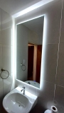 Espejo rectangular con luces led